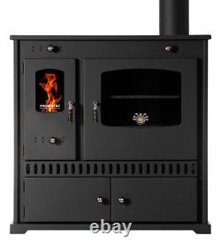 Wood Burning Coocking stove with Cast Iron Top Plate Perfect Eco -7 kw EcoDesign