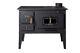 Wood Burning Cooking Stove Cast Iron Top Log Burner Oven 8-12 kw heating Power