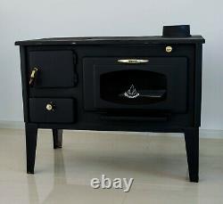 Wood Burning Cooking Stove Oven with glass PROMETEY 7 kW cast iron top NAR TYPE