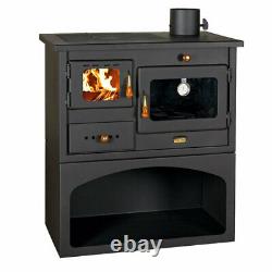 Wood Burning Cooking Stove with Cast Iron Top Solid Fuel Cooker 10 kw Prity 1P34