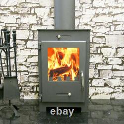 Wood Burning Stove Fireplace Burner Log Solid Fuel Top Flue 5 kw Bora Lux
