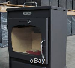 Wood Burning Stove Log Burner Solid Fuel Small Oven KUPRO VALENCIANA 8 KW