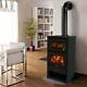 Wood Burning Stove with Oven Log Burner Cooking Fireplace Solid Fuel METALIK13kw