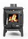 York 4/5kW Multifuel Burning Stove Rear and Top Flue Exit